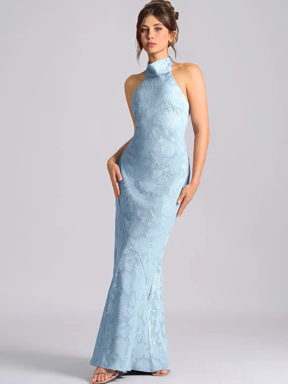 Azazie Velli Dress – Sky Blue – Size A4
